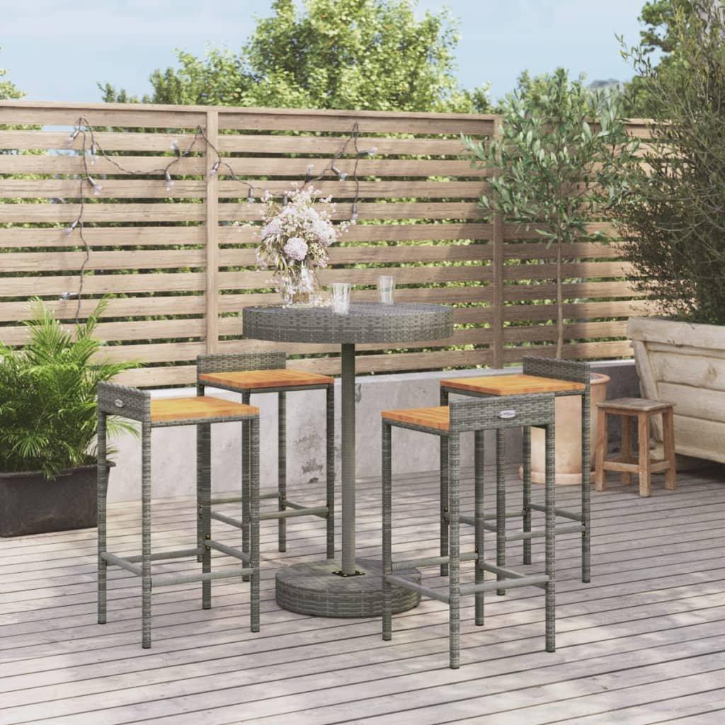 VidaXL Gartenbar set poly-rattan
