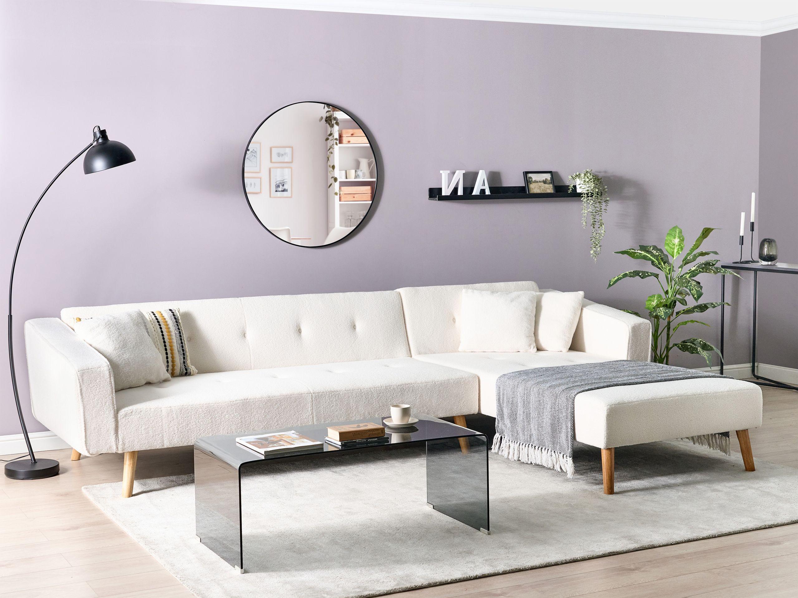 Beliani Ecksofa aus Bouclé Retro VADSO