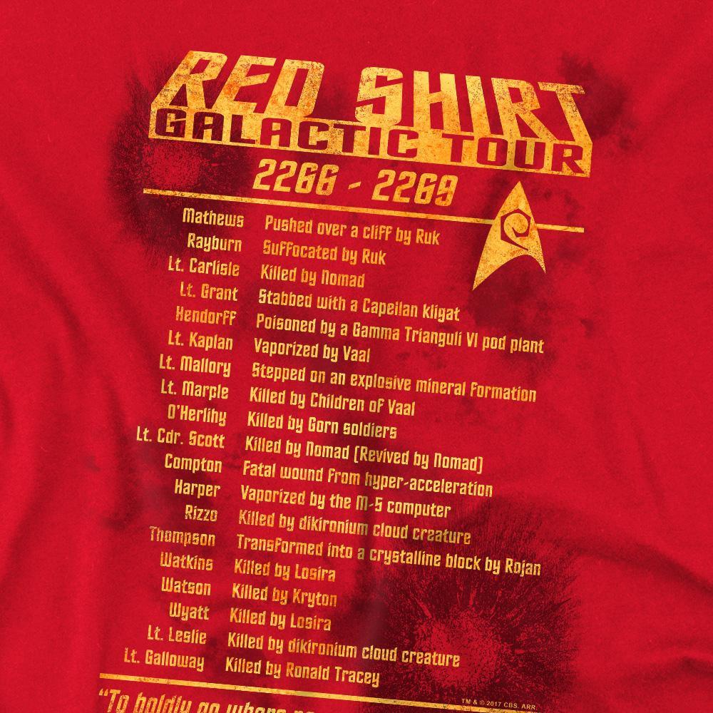 Star Trek Red Shirt Tour T-Shirt