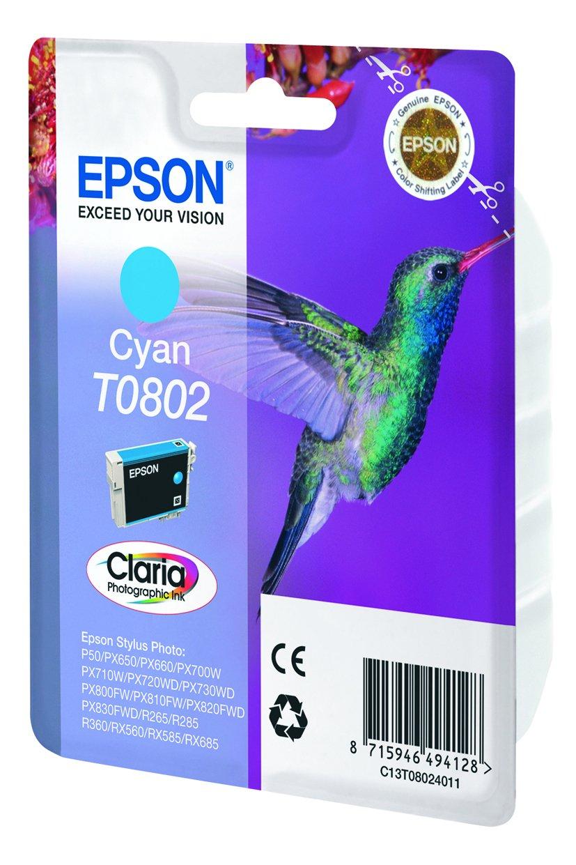EPSON T0802 Claria Photographic (C, Tinte)