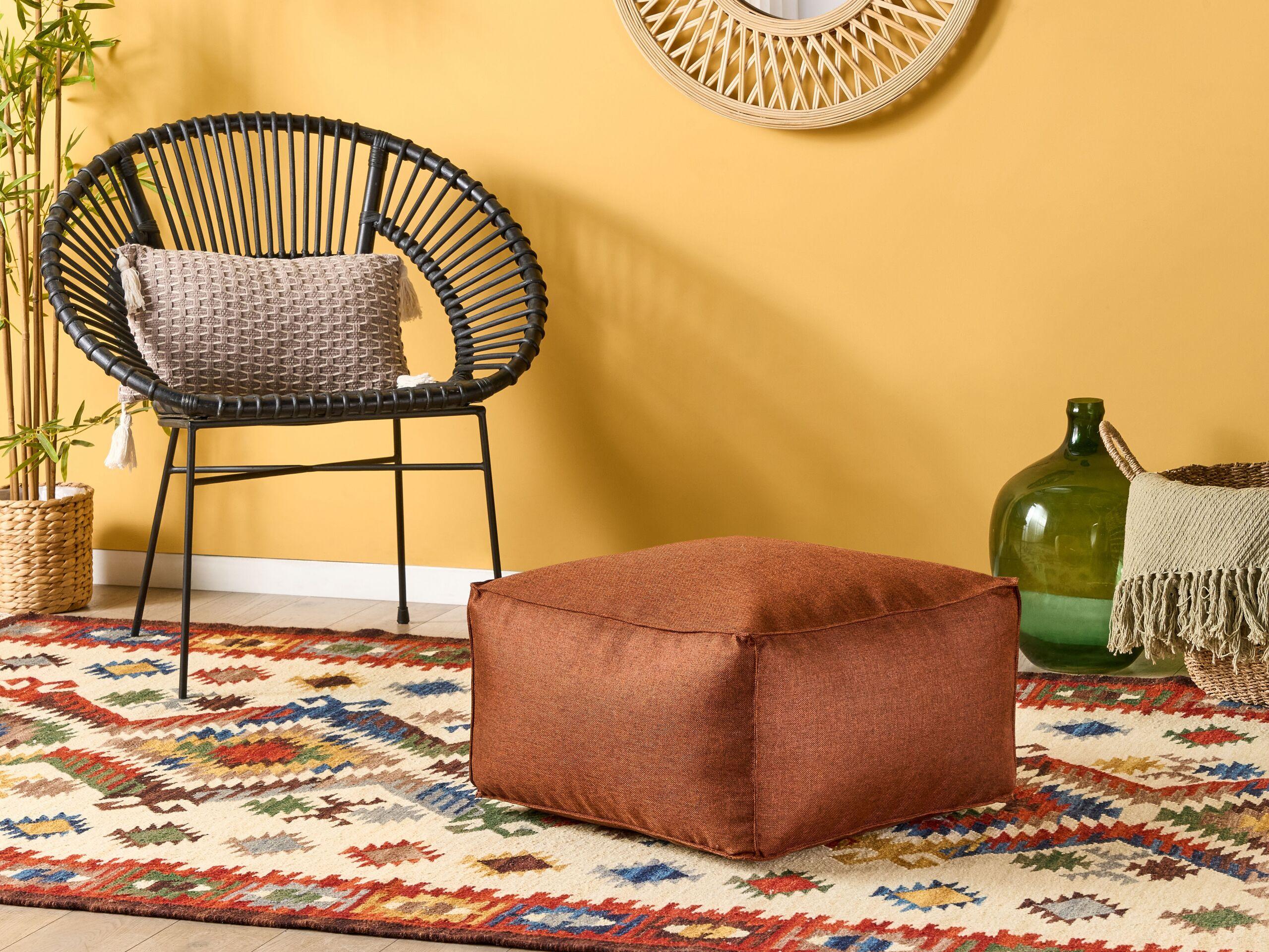 Beliani Pouf aus Polyester Modern MUKKI
