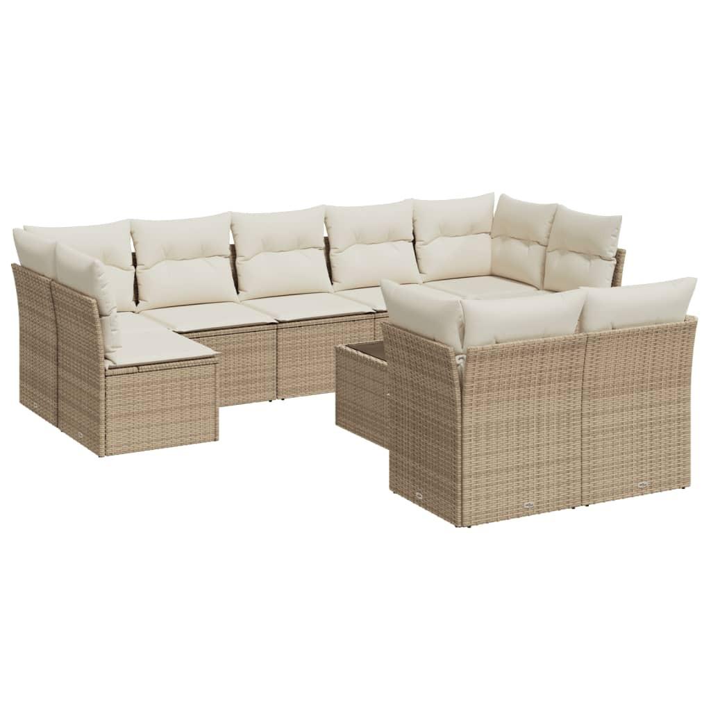 VidaXL Garten sofagarnitur poly-rattan