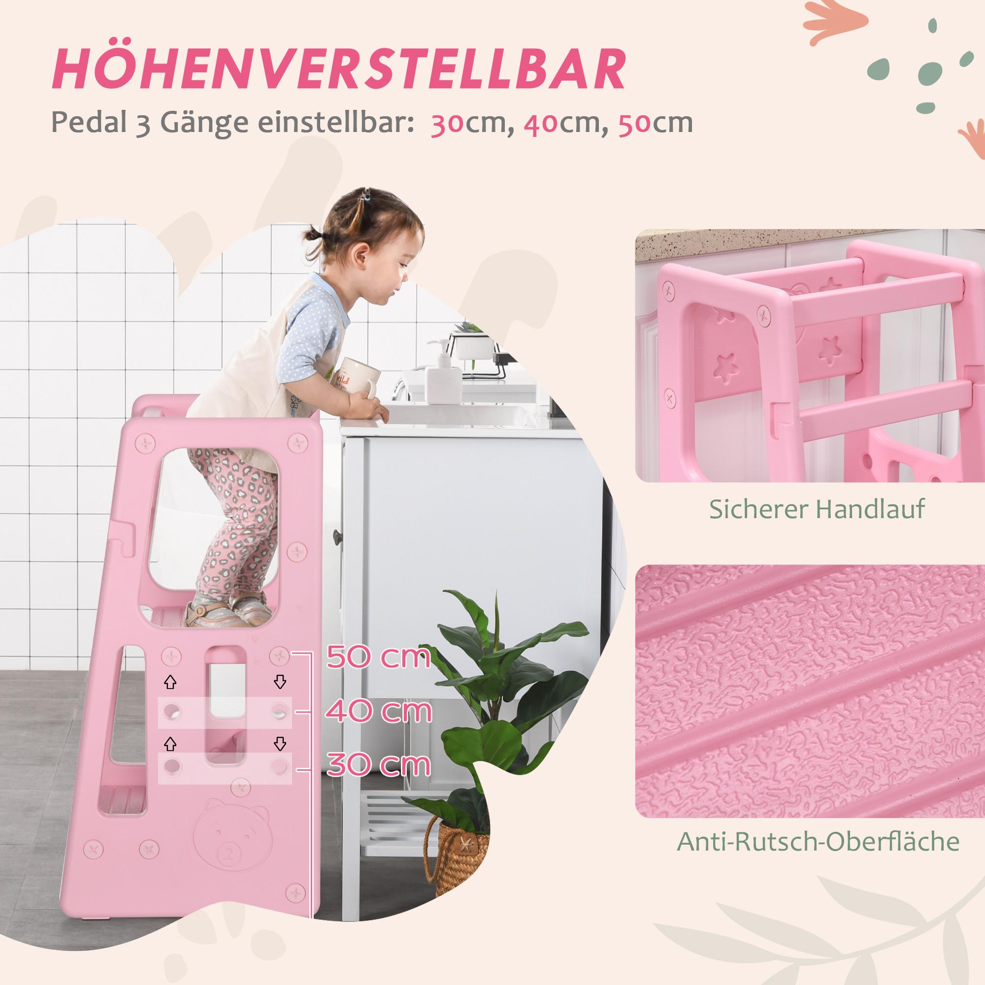 HOMCOM Lernturm Kinder-Tritthocker
