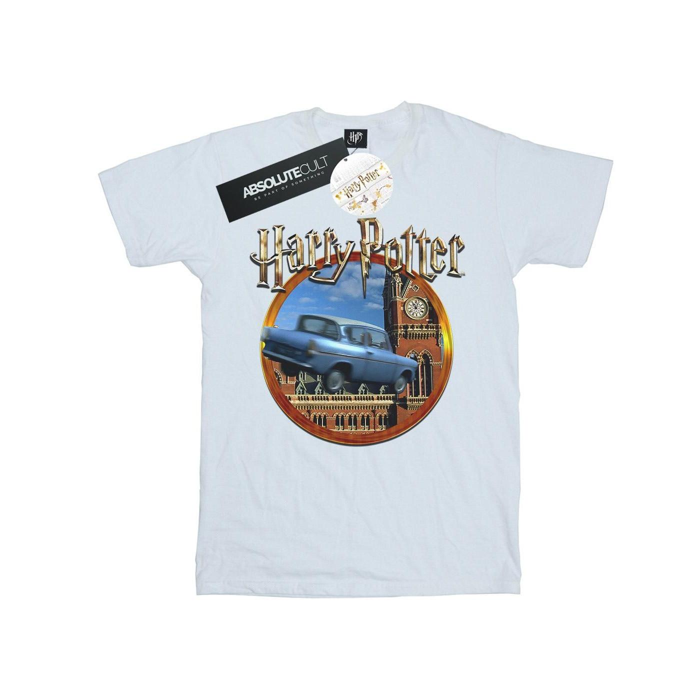 Harry Potter Fliegendes Auto Fotodruck T-Shirt