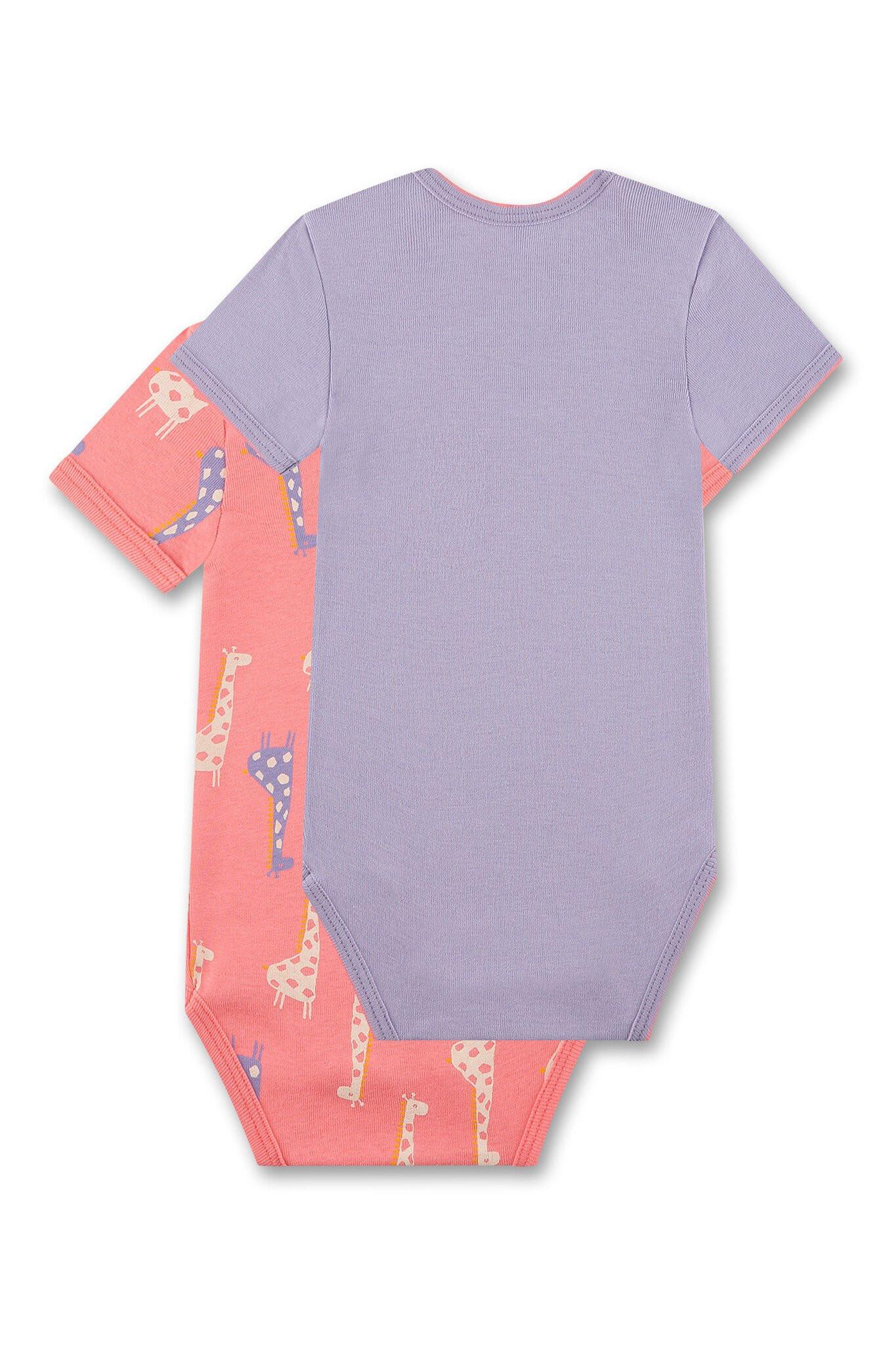 Sanetta Mädchen Body 2er Pack kurzarm Giraffe