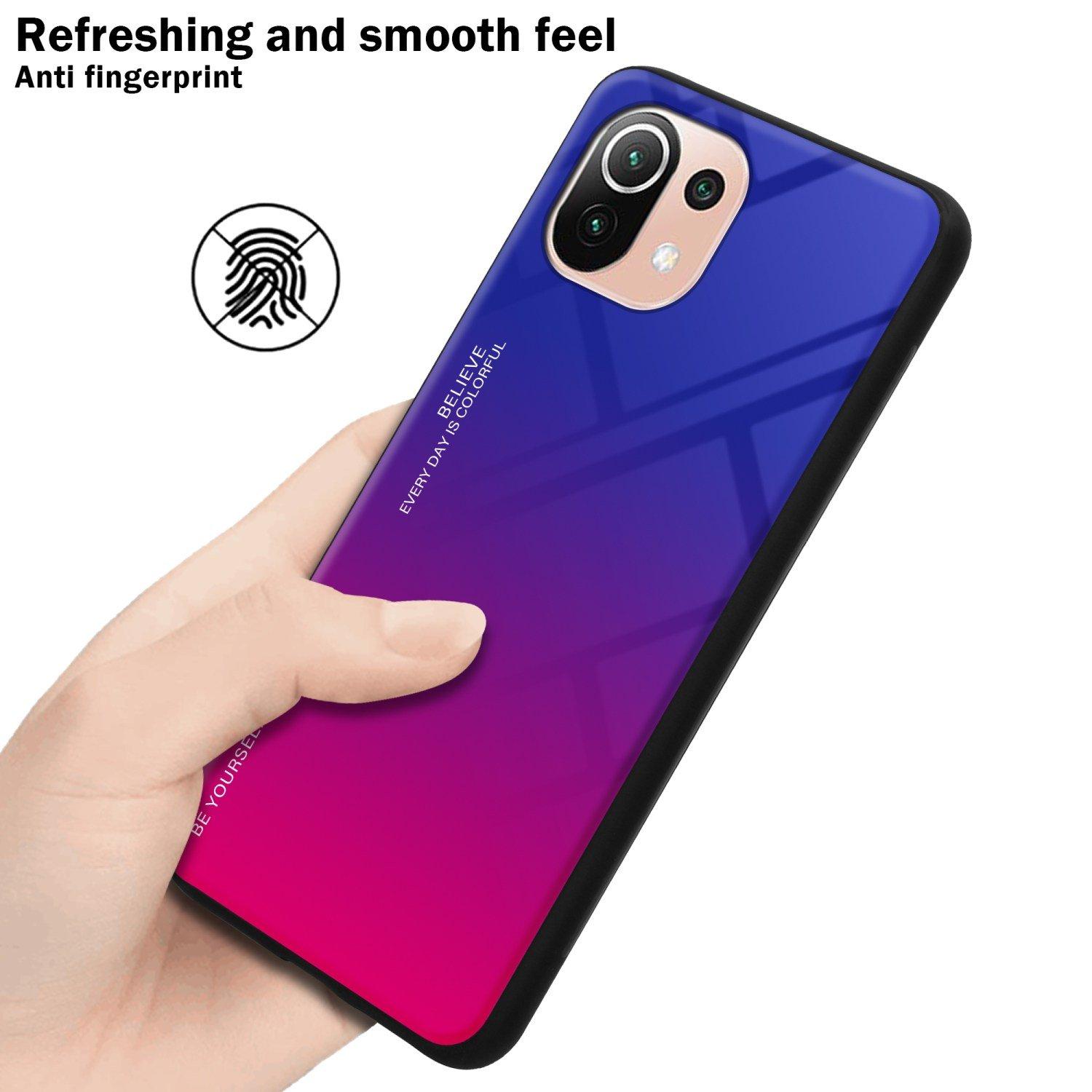 Cadorabo Hülle für Xiaomi Mi 11 LITE (4G 5G) 11 LITE NE Zweifarbig