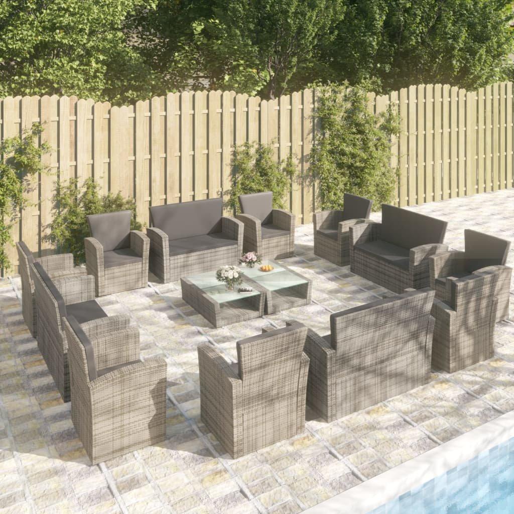 VidaXL Garten-lounge-set poly-rattan