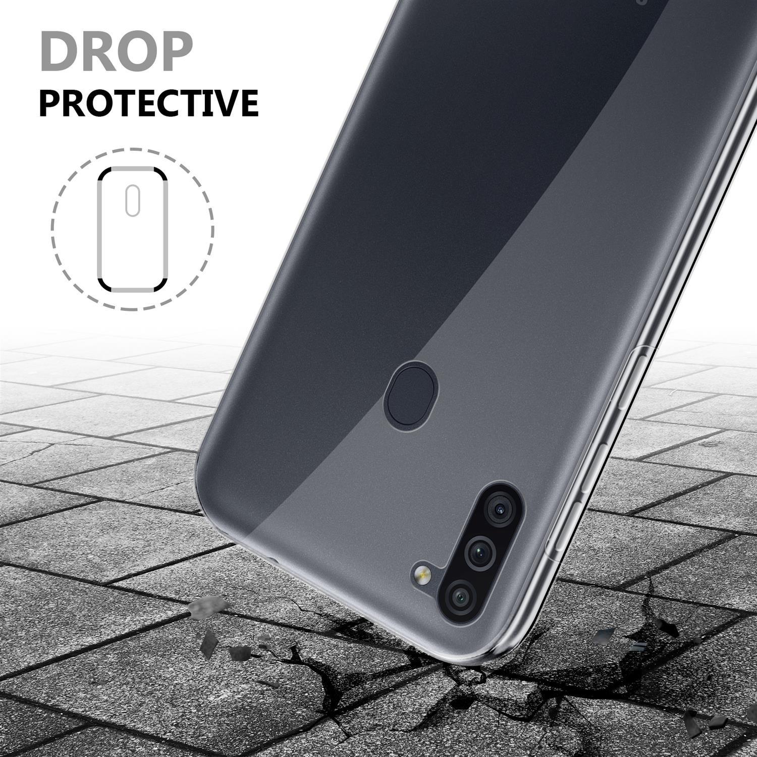 Cadorabo Hülle für Samsung Galaxy A11 M11 360° Full Body Front- und Rückenschutz