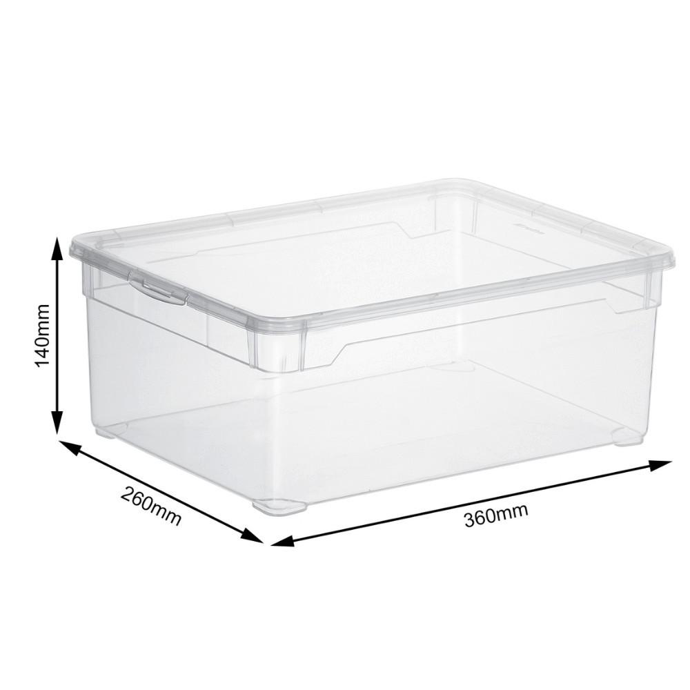 rotho Aufbewahrungsbox CLEAR 10L