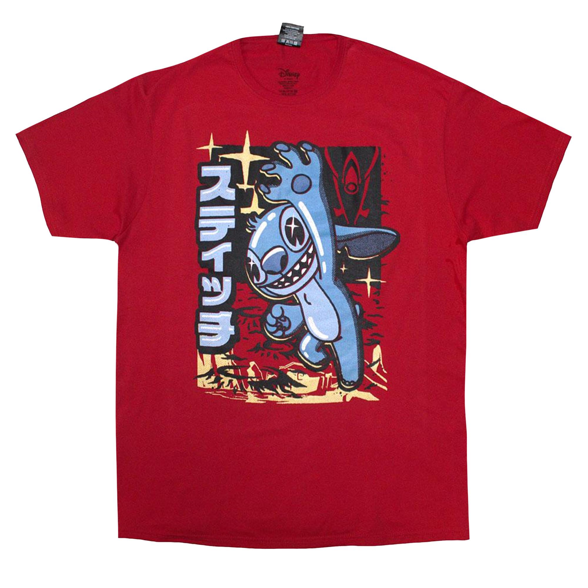 Lilo & Stitch Stitch Japanischer Print T-Shirt