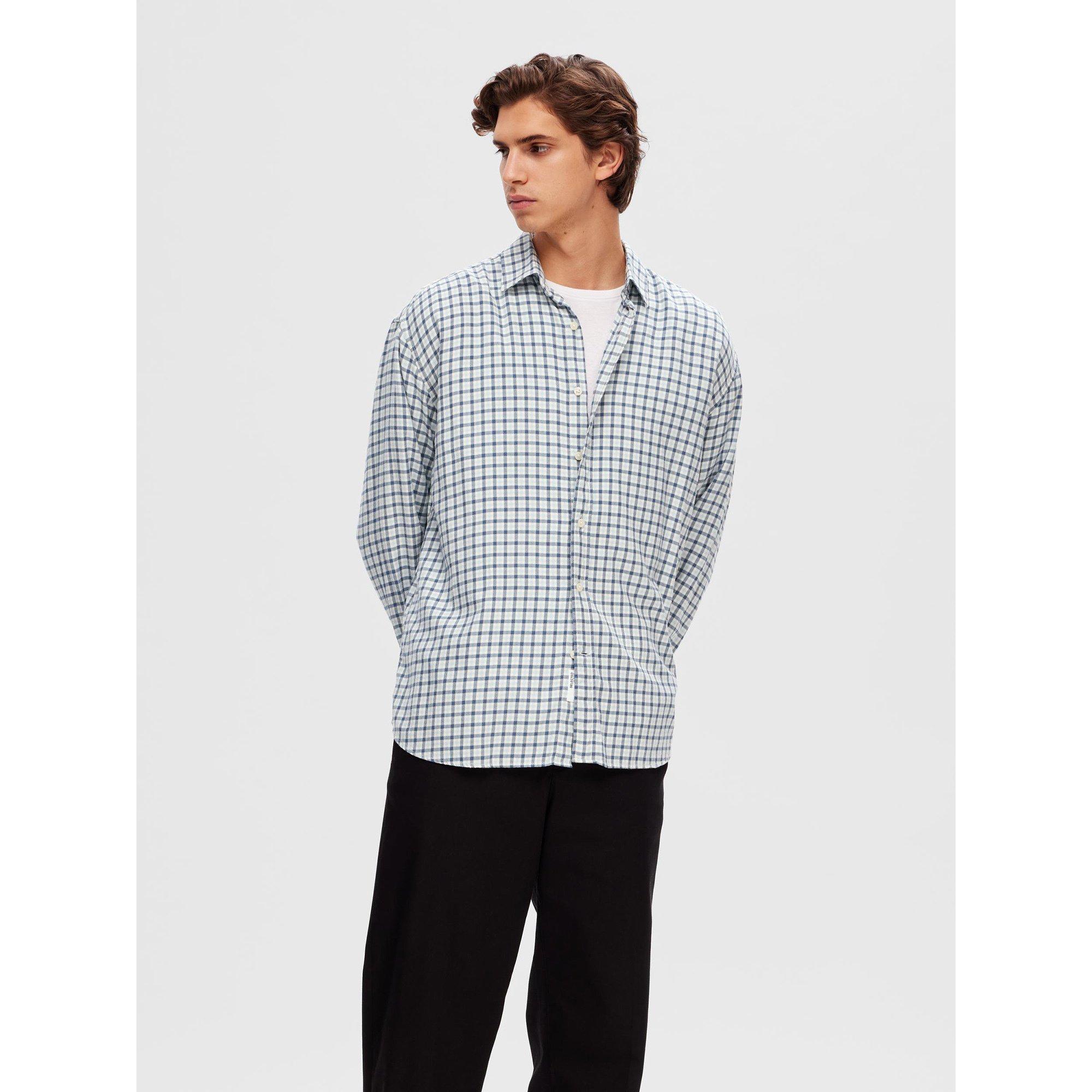SELECTED SLHRegowen Mini Check Langarm Hemd