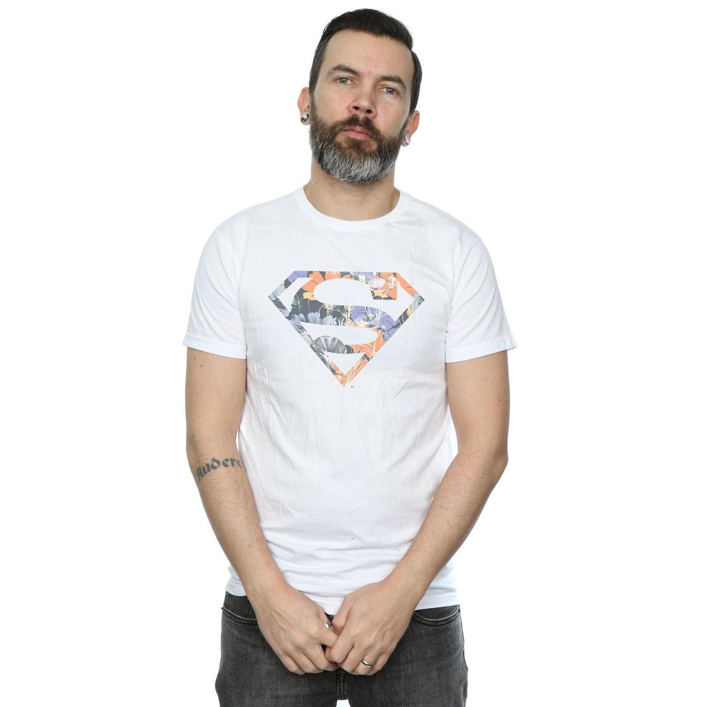 DC COMICS Superman Floral Logo T-Shirt