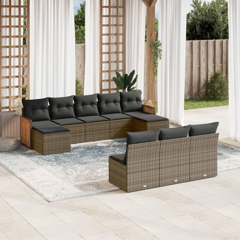VidaXL Garten sofagarnitur poly-rattan