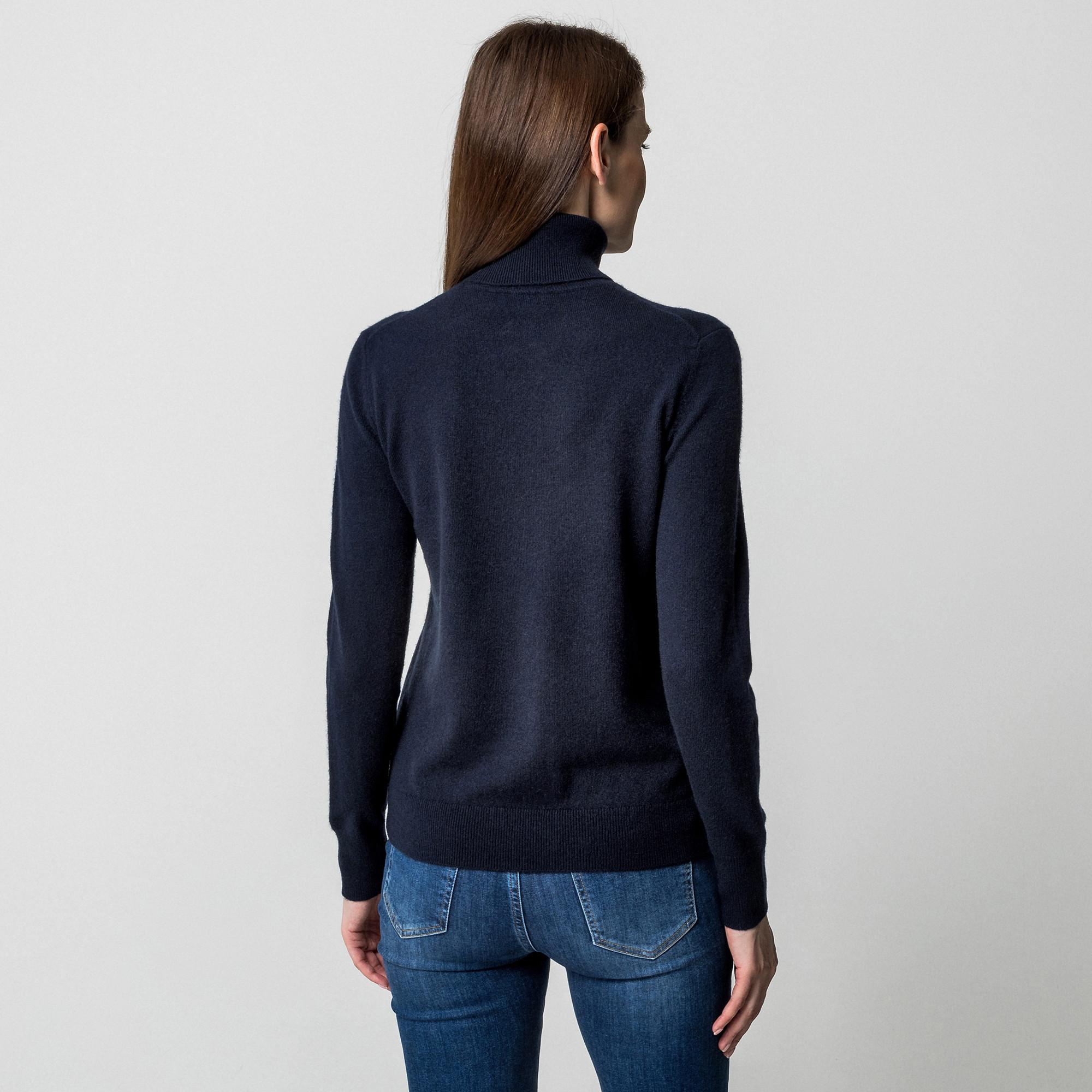 Manor Woman Bio-Cashmere Pullover, Rollkragen
