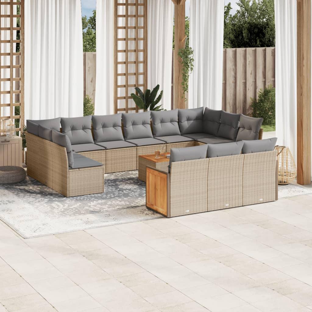 VidaXL Garten sofagarnitur poly-rattan