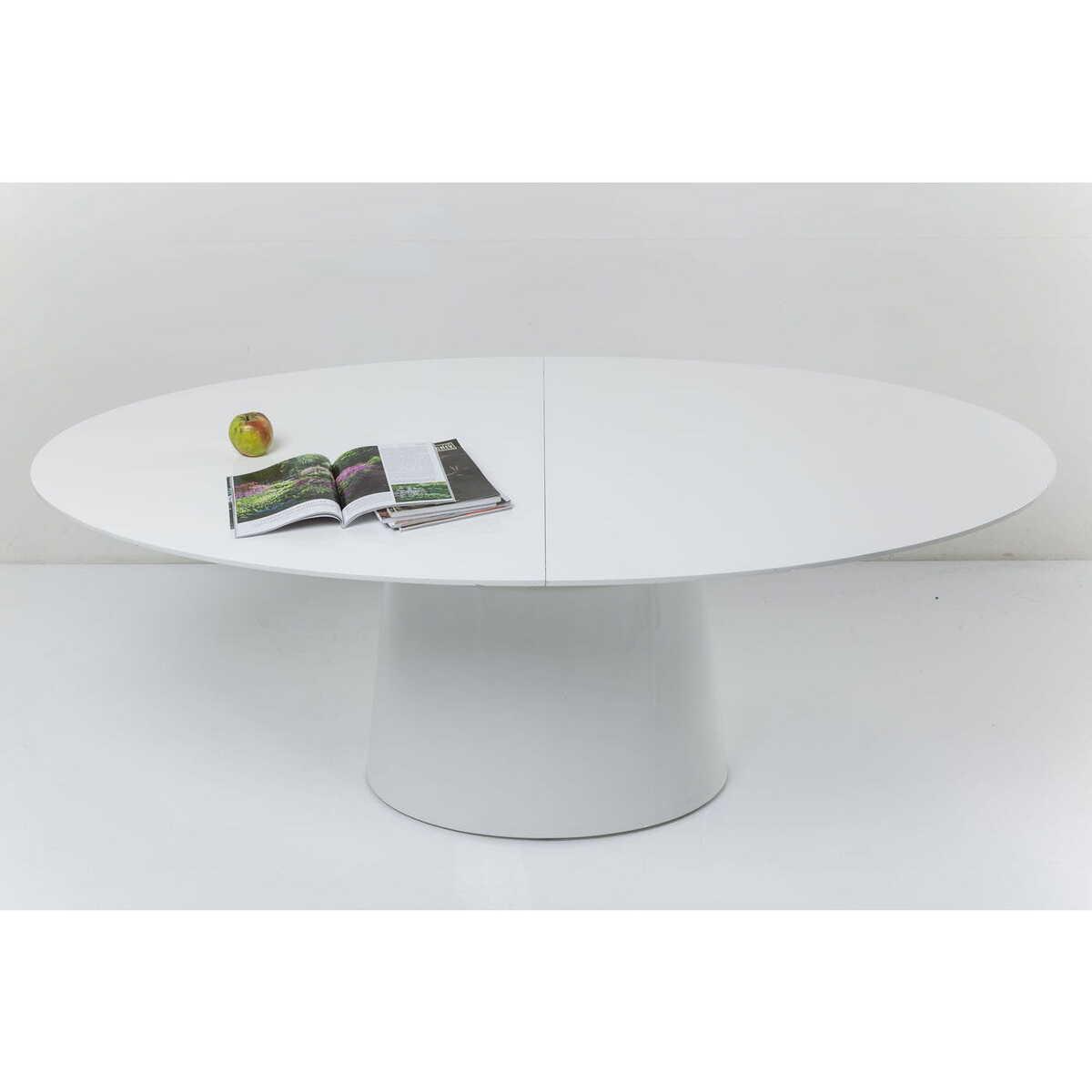 KARE Design Ausziehtisch Benvenuto Weiß 200(50)x110cm