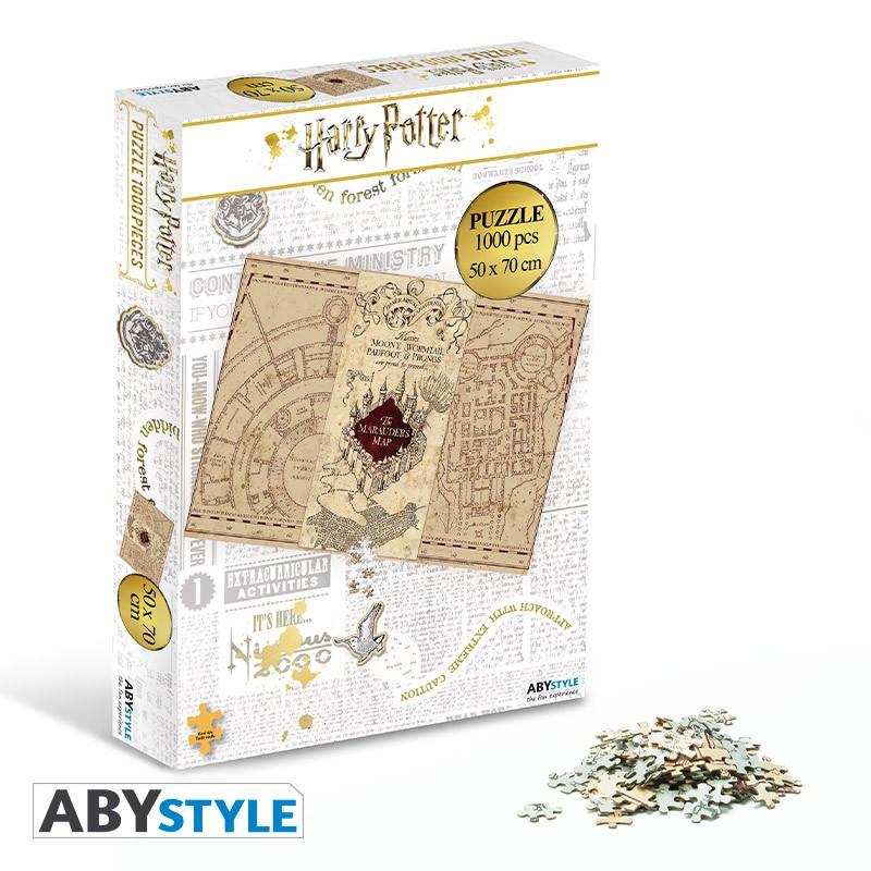Abystyle Puzzle - Rätsel - Sprachunabhängige - Harry Potter - 1000 pieces - Karte des Rumtreibers