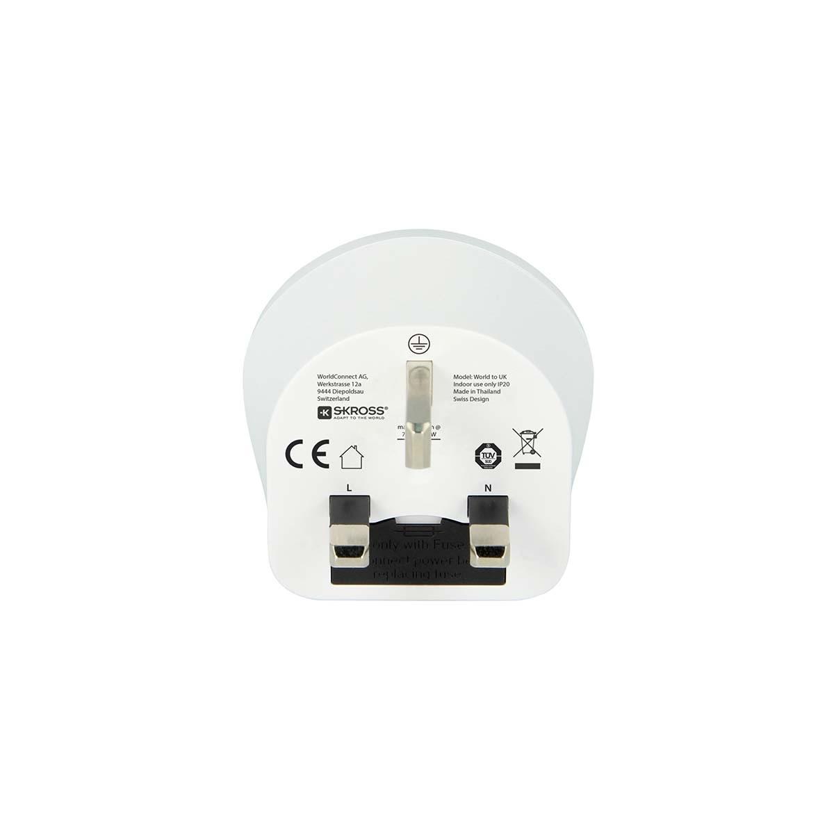 Nedis Rese Adapter Welt-zu-UK Jordad