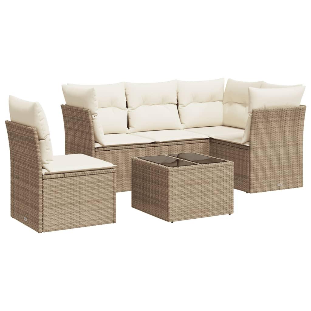 VidaXL Garten sofagarnitur poly-rattan