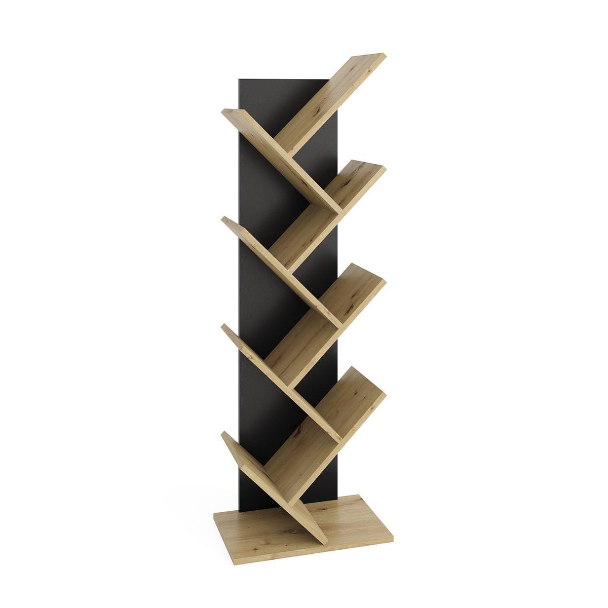 Calicosy Bücherregal mit geometrischen Ablagen für Bücher - Büchen