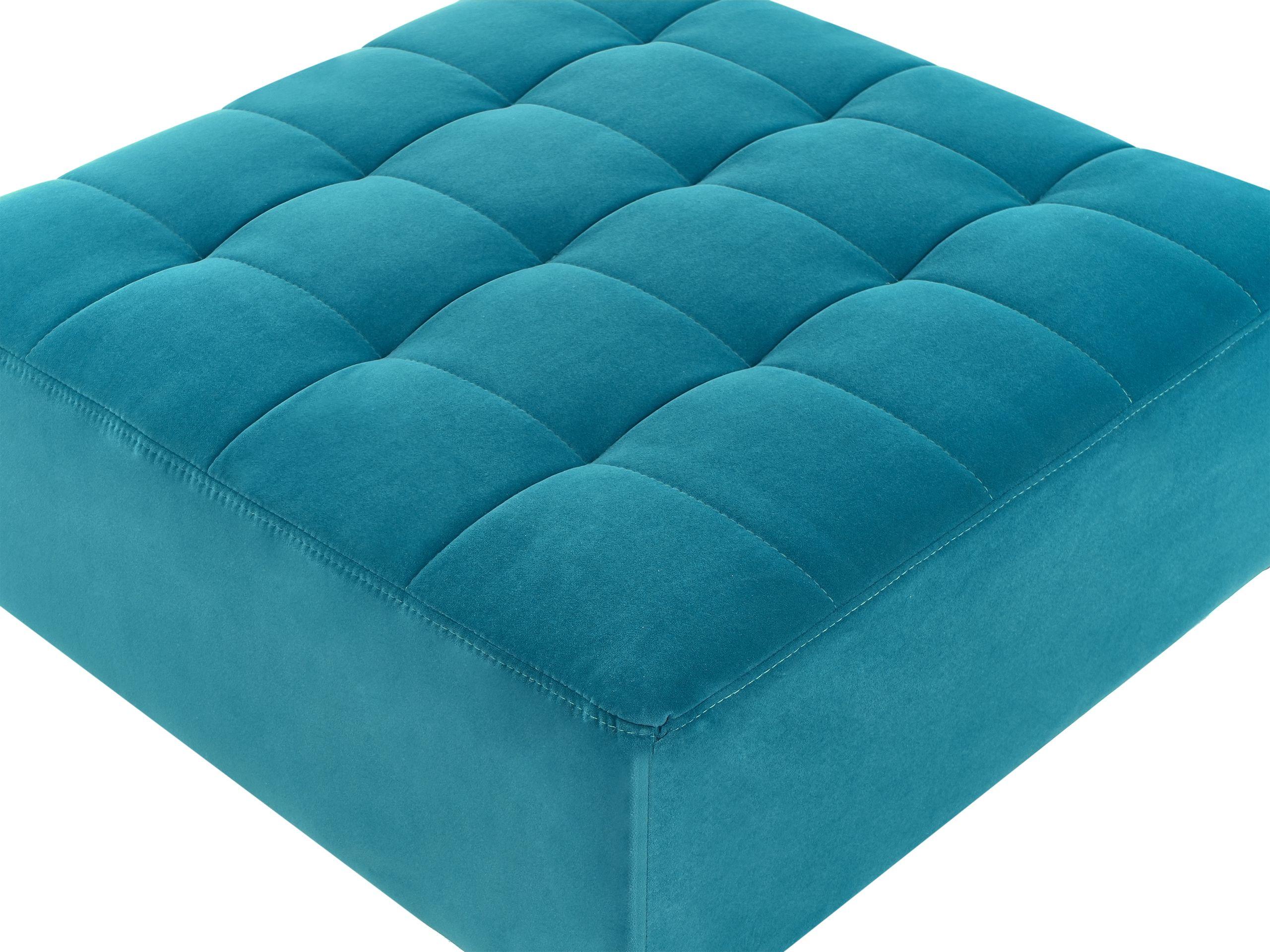 Beliani Ottomane aus Samtstoff Modern ABERDEEN