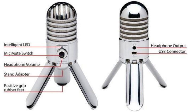 SAMSON SAMSON Meteor USB Microphone chrome SAMTR Studio Condenser Micro
