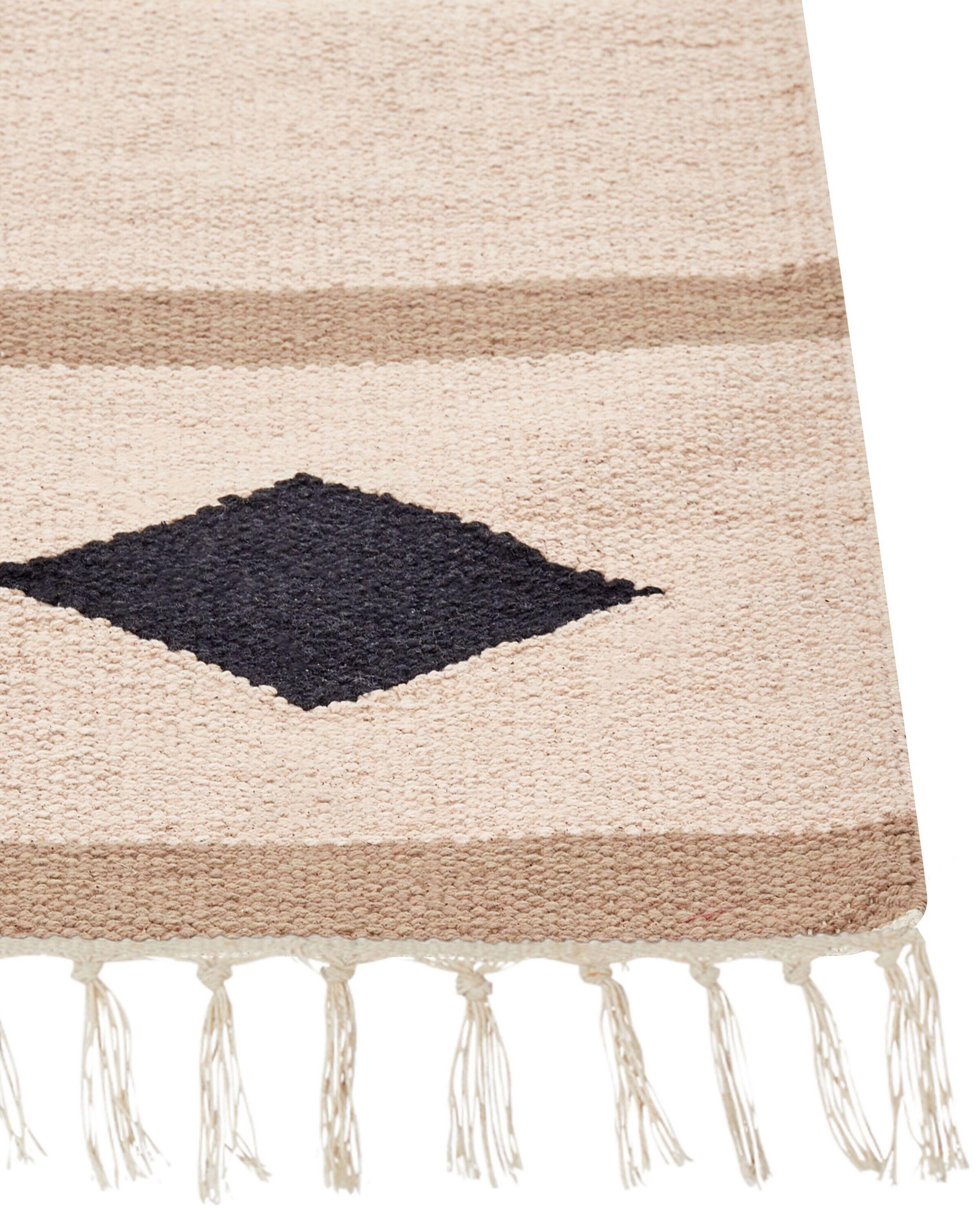 Beliani Teppich aus Baumwolle Boho BERDIK