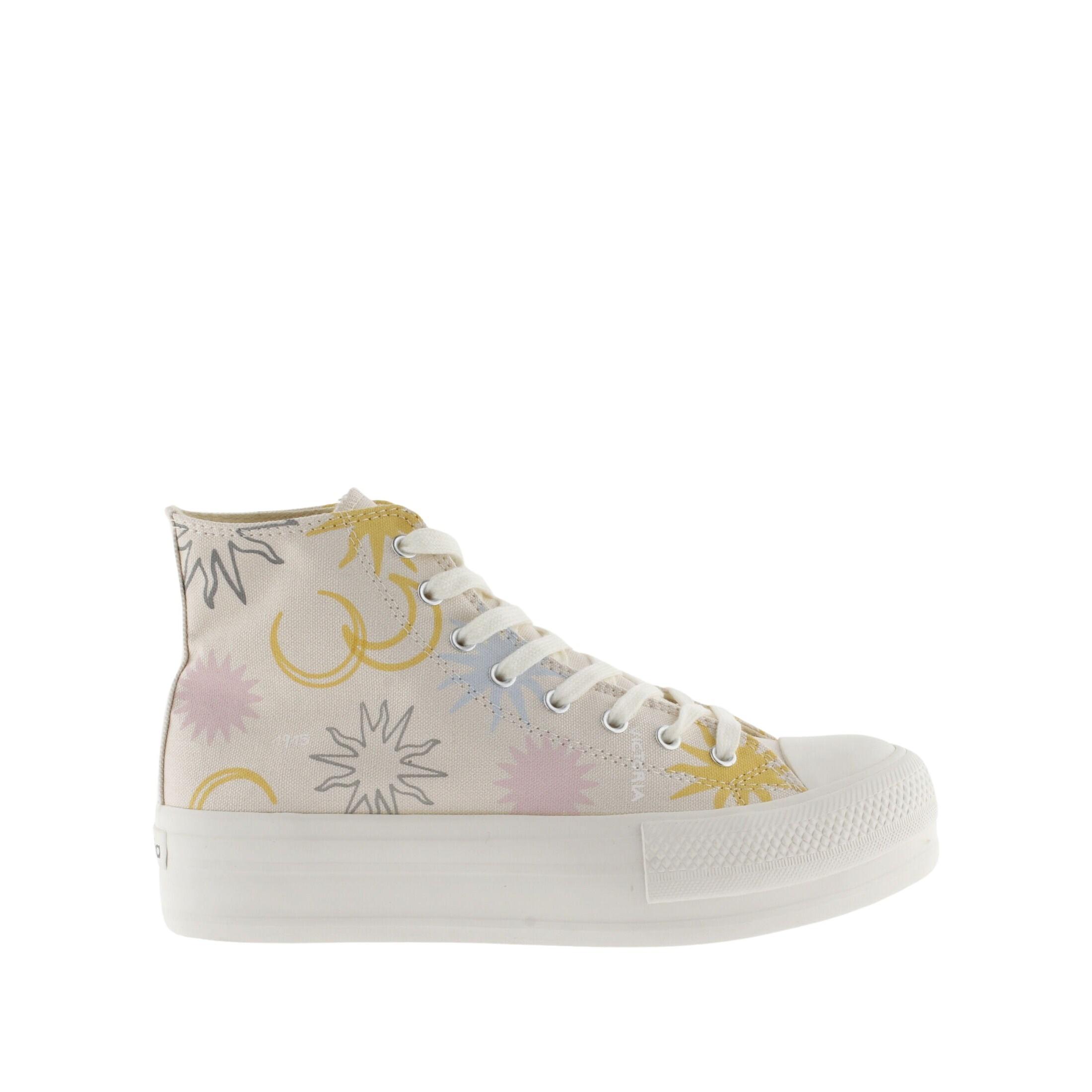 Victoria hoher sneaker mit sonnenprint, damen doble
