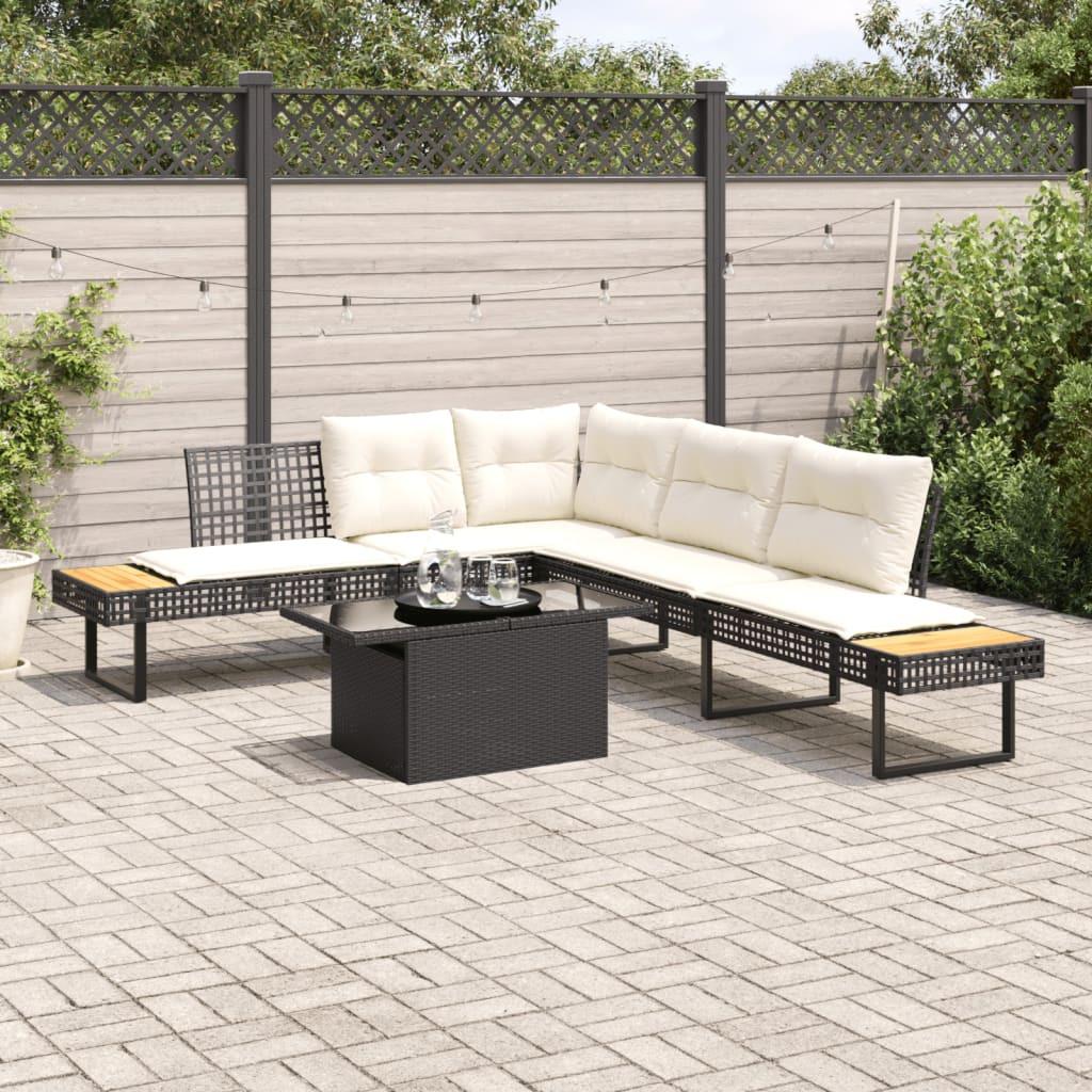 VidaXL Garten sofagarnitur poly-rattan