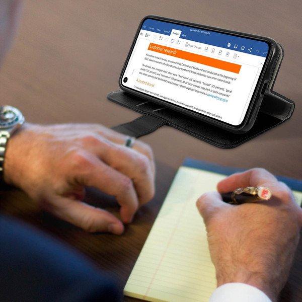 Avizar Bookcover Google Pixel 4A Schwarz