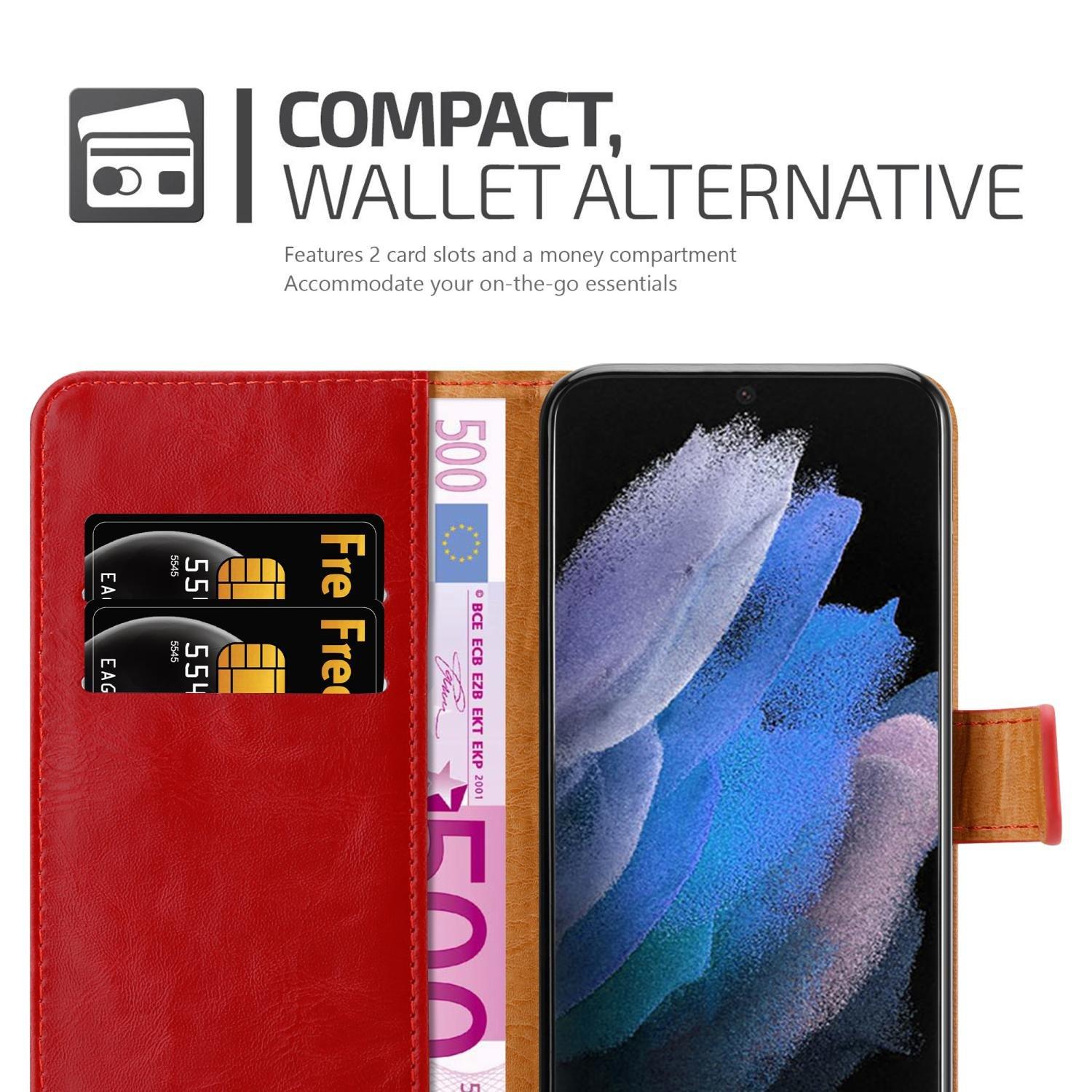 Cadorabo Hülle für Samsung Galaxy S22 ULTRA Magnetverschluss, Kartenfach