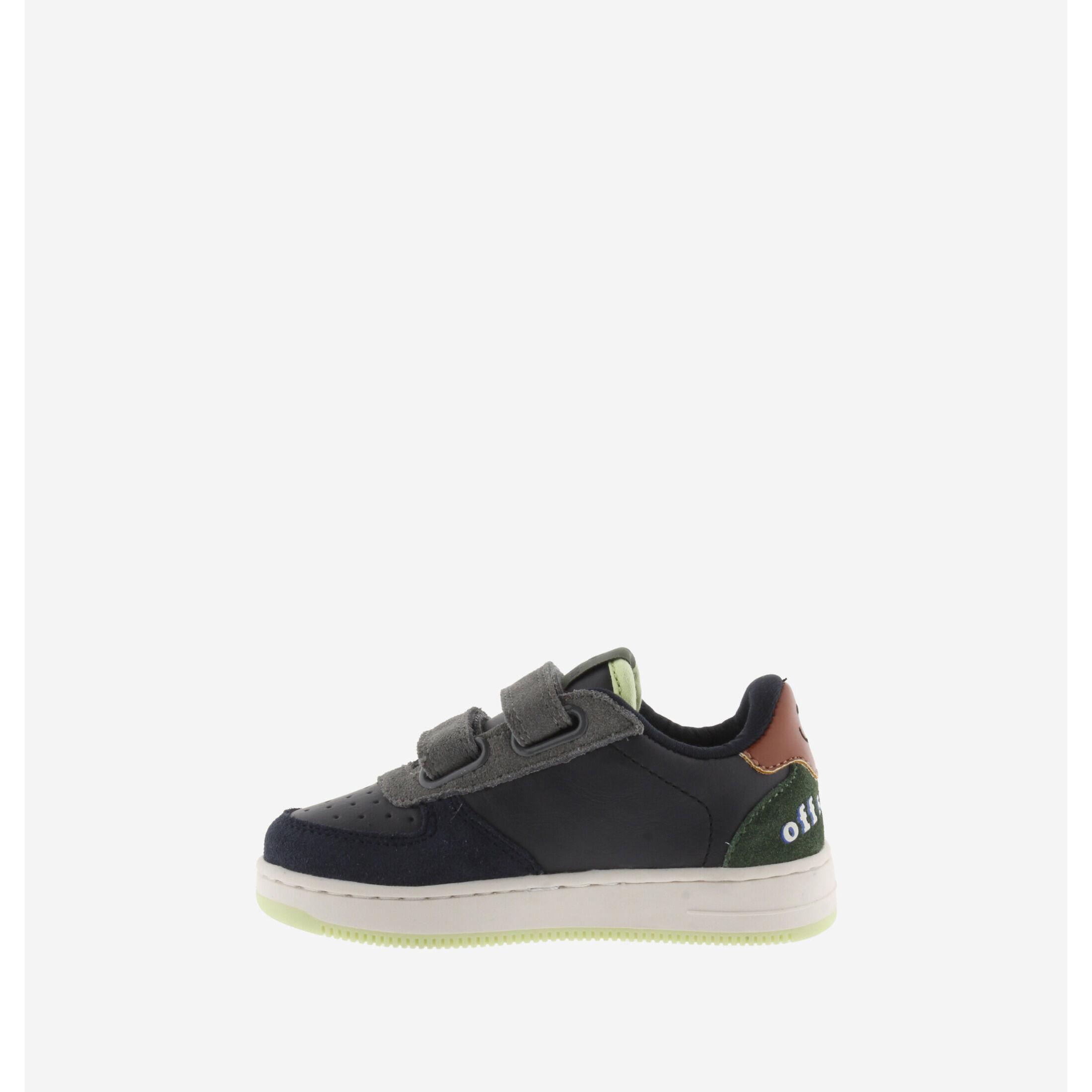 Victoria sneakers mit klettverschluss in lederoptik und spaltleder für kinder tiempo