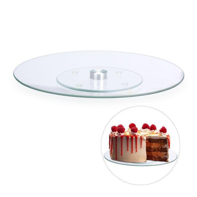 B2X Rotierende Tortenplatte aus Glas