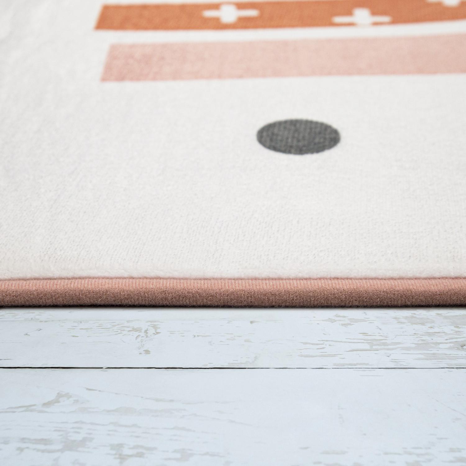 Paco Home Kinderteppich Teppich Regenbogen Herz Motiv