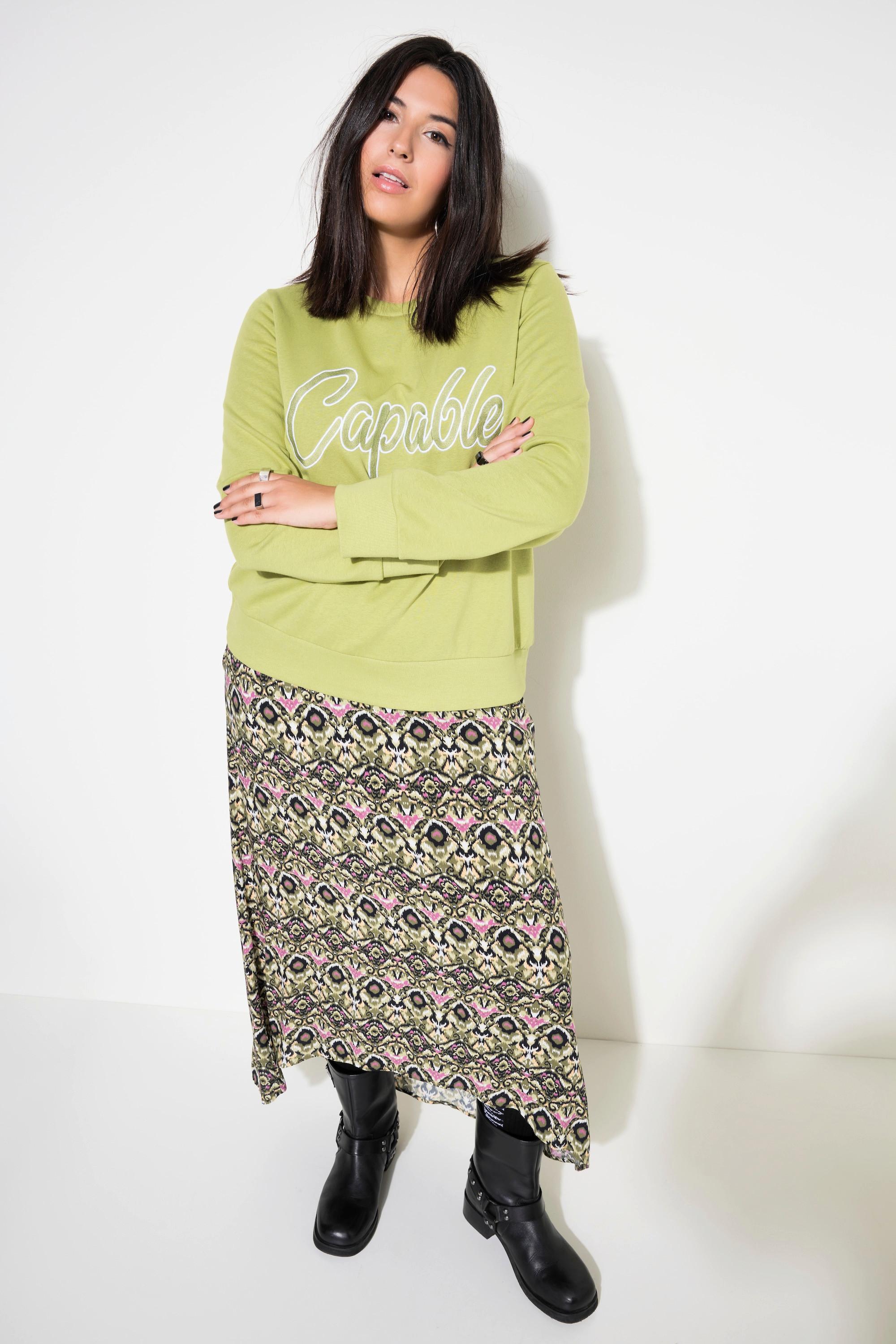 Studio Untold Sweatshirt, Boxy Shape, Stickerei