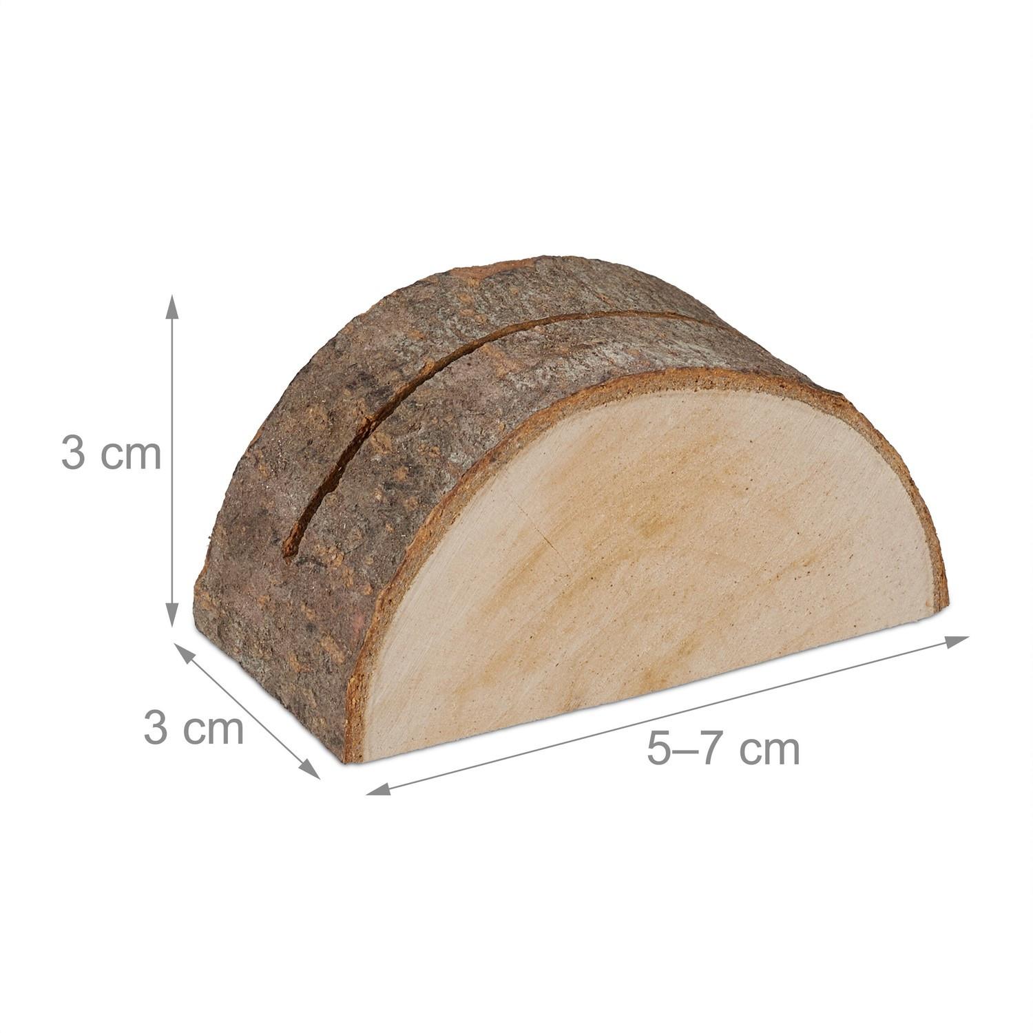 Northix Halter für Standortkarten, Holzset mit 48 Stück