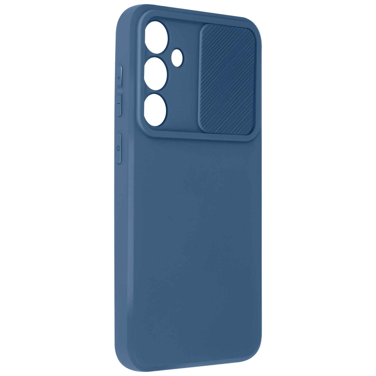 Avizar Hülle Galaxy S23 FE Kameraabdeckung Blau