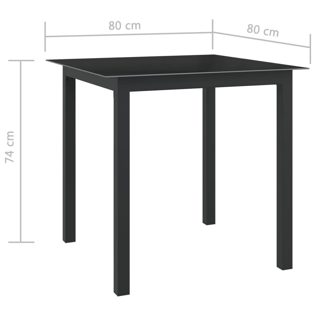 VidaXL Garten-essgruppe aluminium