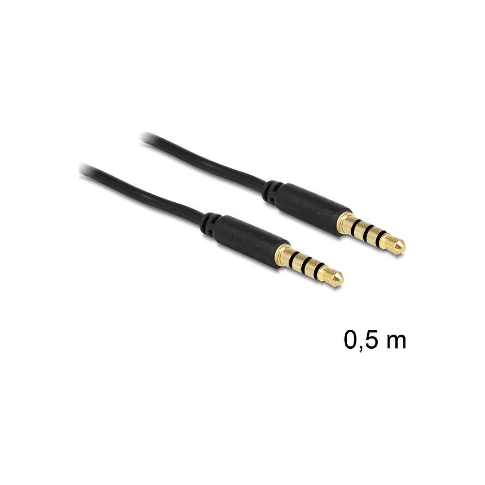 DeLock AUDIO-KABEL 3,5 MM KLINKE - 3,5 MM KLINKE 0.5 M