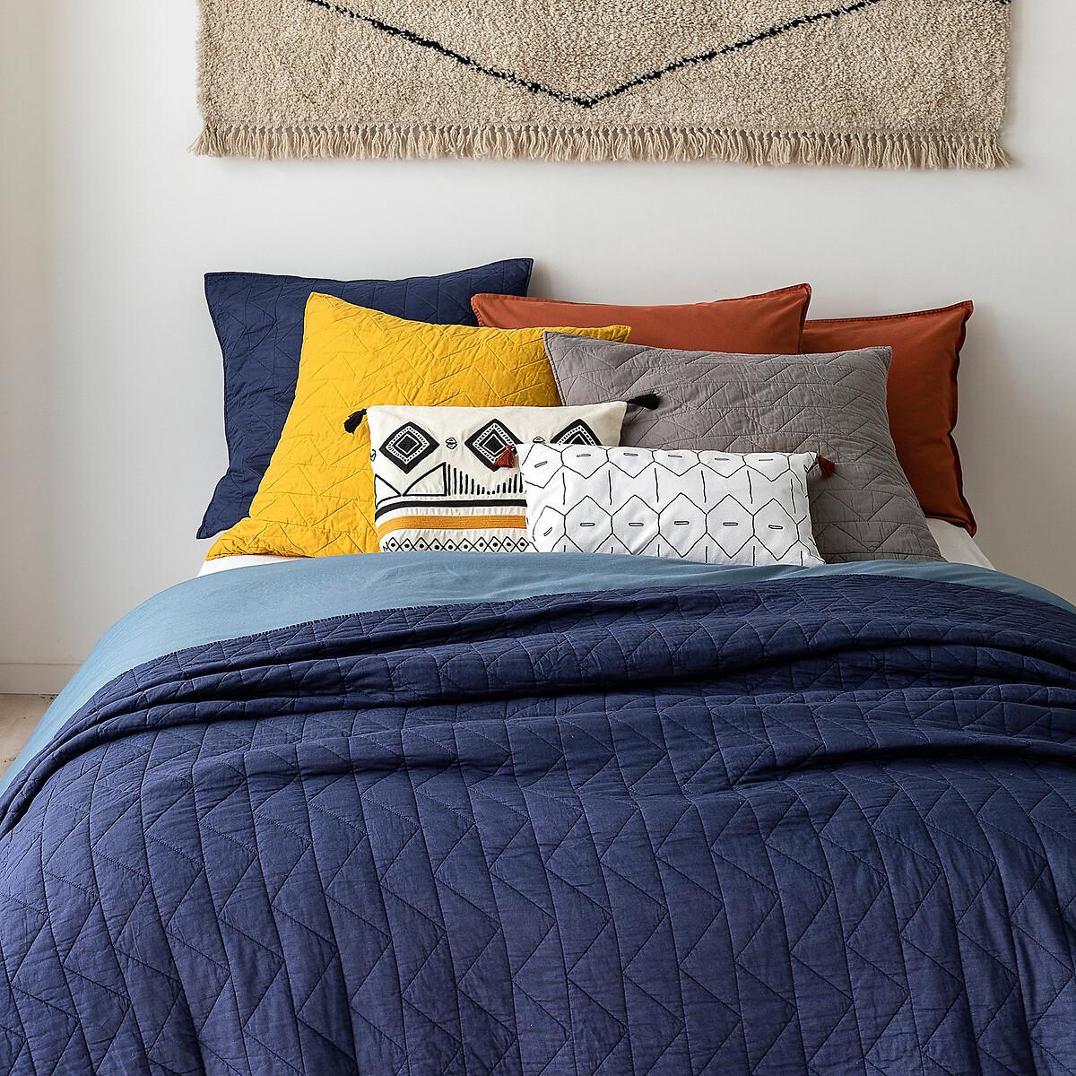 La Redoute Intérieurs Gesteppte Tagesdecke Scenario mit Zickzack-Muster