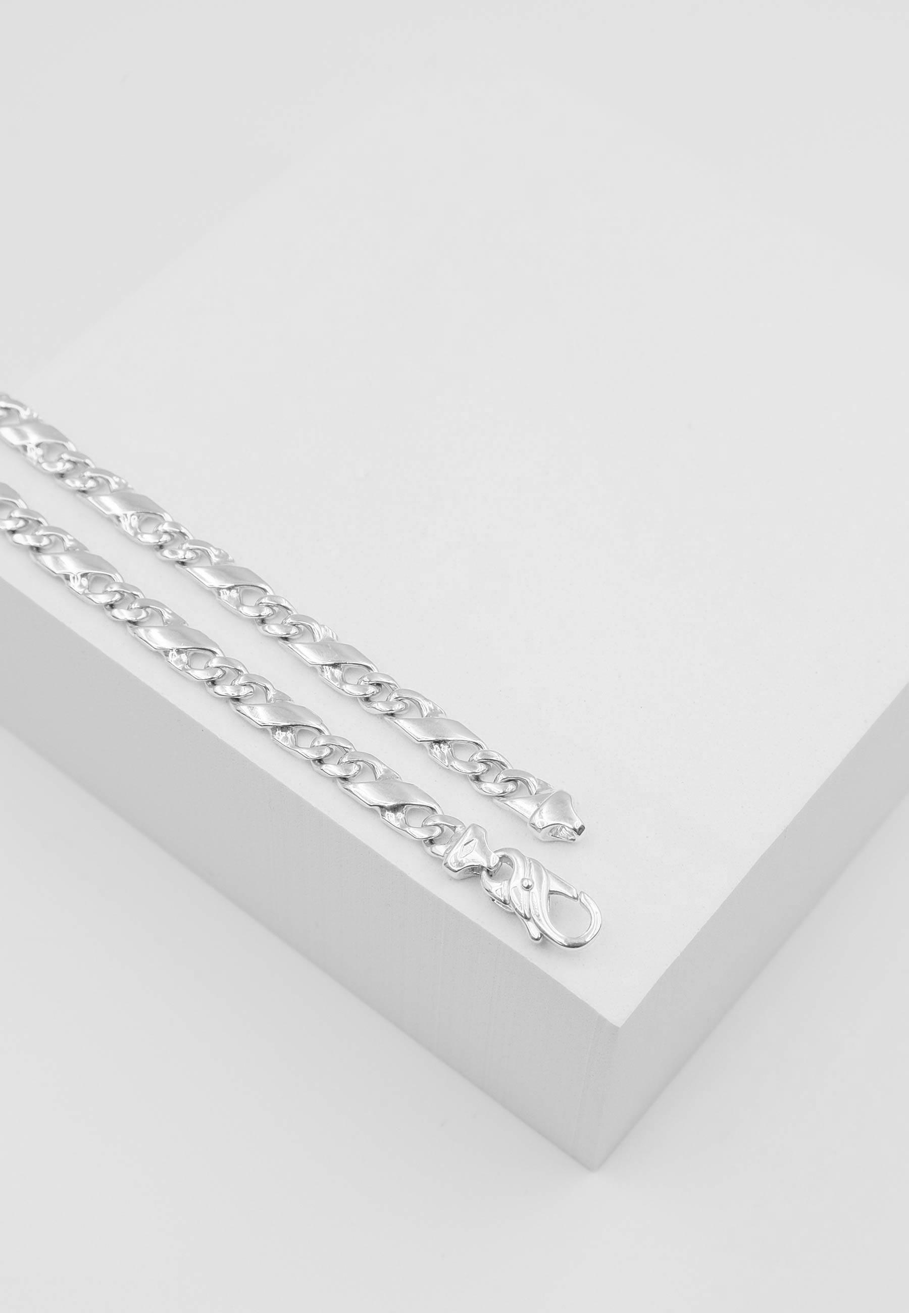 MUAU Schmuck Armband Carrera Weissgold 750, 22cm, 5mm