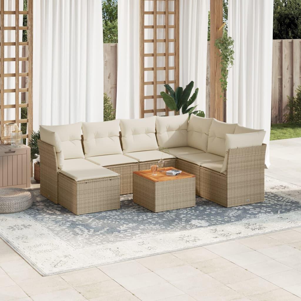 VidaXL Garten sofagarnitur poly-rattan