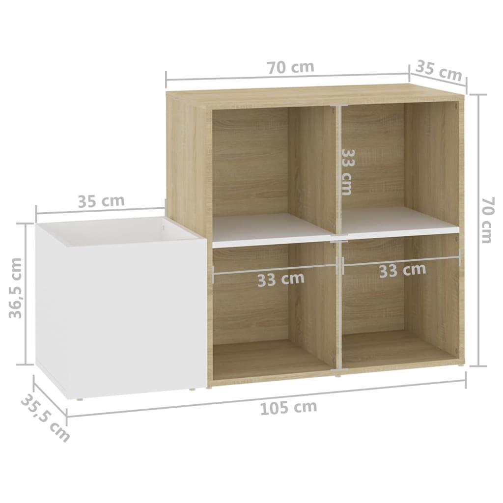 VidaXL Schuhschrank holzwerkstoff