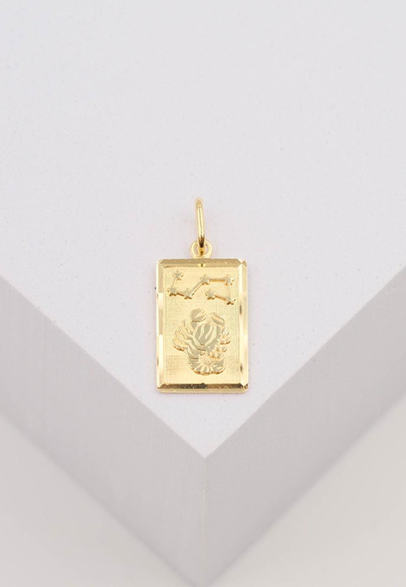 MUAU Schmuck Anhänger Sternzeichen Skorpion Gelbgold 750, 20x9mm