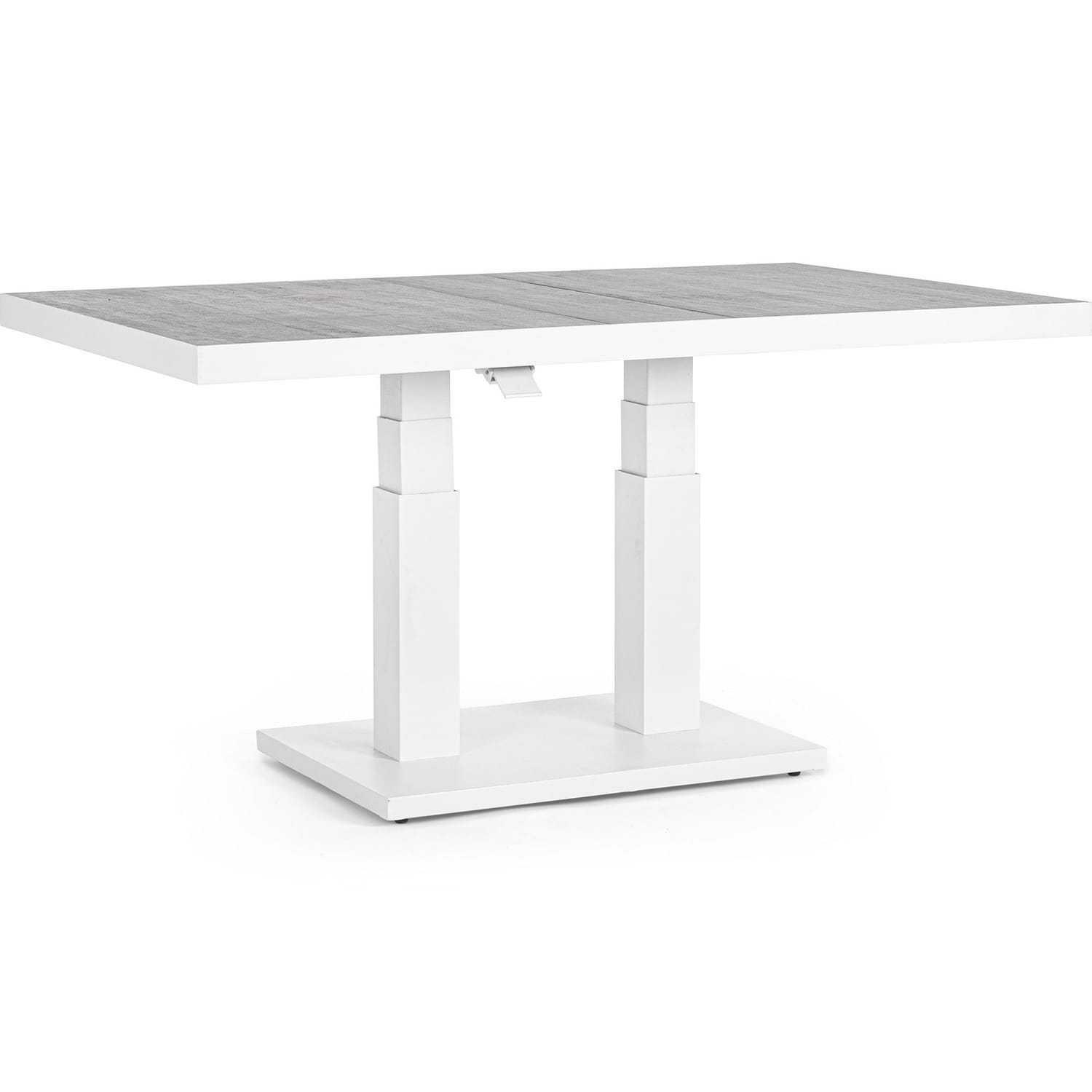 mutoni Garten Couchtisch Truman höhenverstellbar weiss 140x85