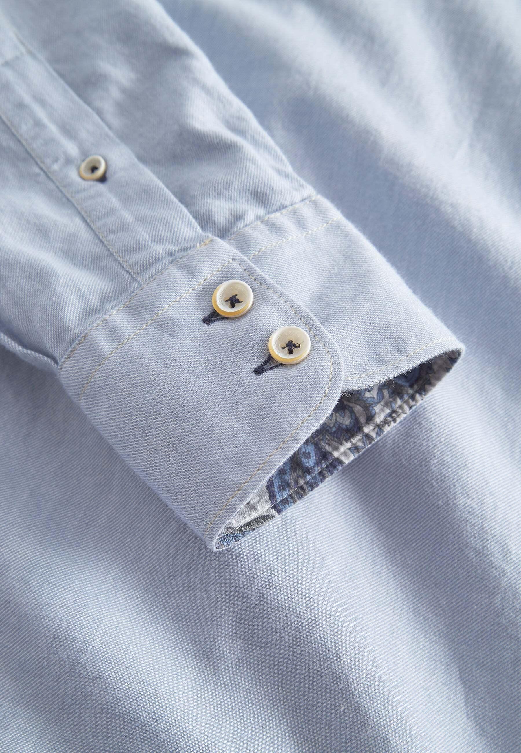 Colours & Sons Brushed Twill Langarmhemd