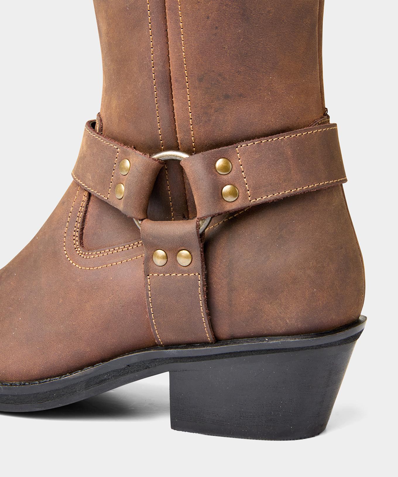 Joe Browns Hellbraune Lederreitstiefel