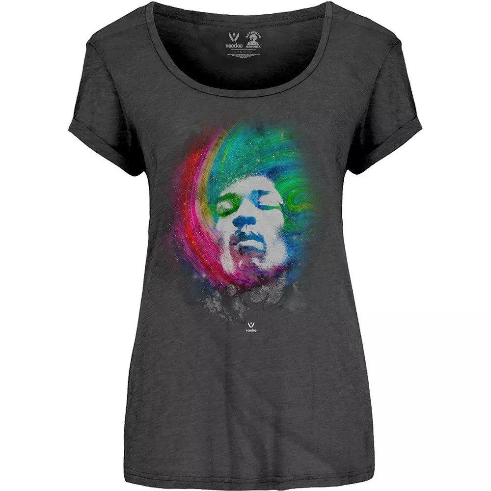 Jimi Hendrix Galaxie Foto Print T-Shirt