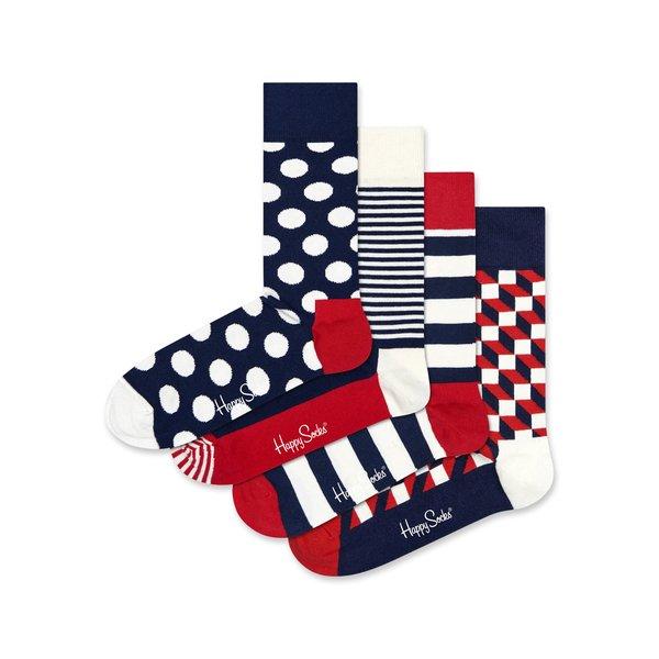 Happy Socks 4-Pack Classic Navy Socks Gift Set Multipack, Socken