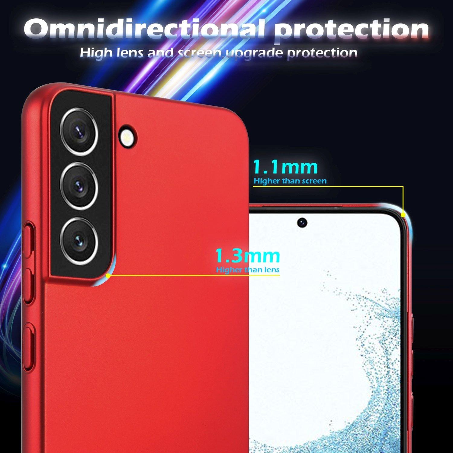 Cadorabo Hülle für Samsung Galaxy S22 PLUS Hard Case in Metall Optik